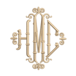 Large Bamboo Monogram (2" H) - 3 Initials (First, Last, Middle) +$16.00