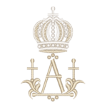 Specialty Monogram Three Cross Small Crown (3.3" H) - 1 Initial (First or Last) - Design by Sonia Showalter +$17.00