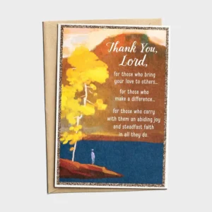 DAYSPRING Ministry Appreciation - Thank You Lord - 1 Premium Greeting Card