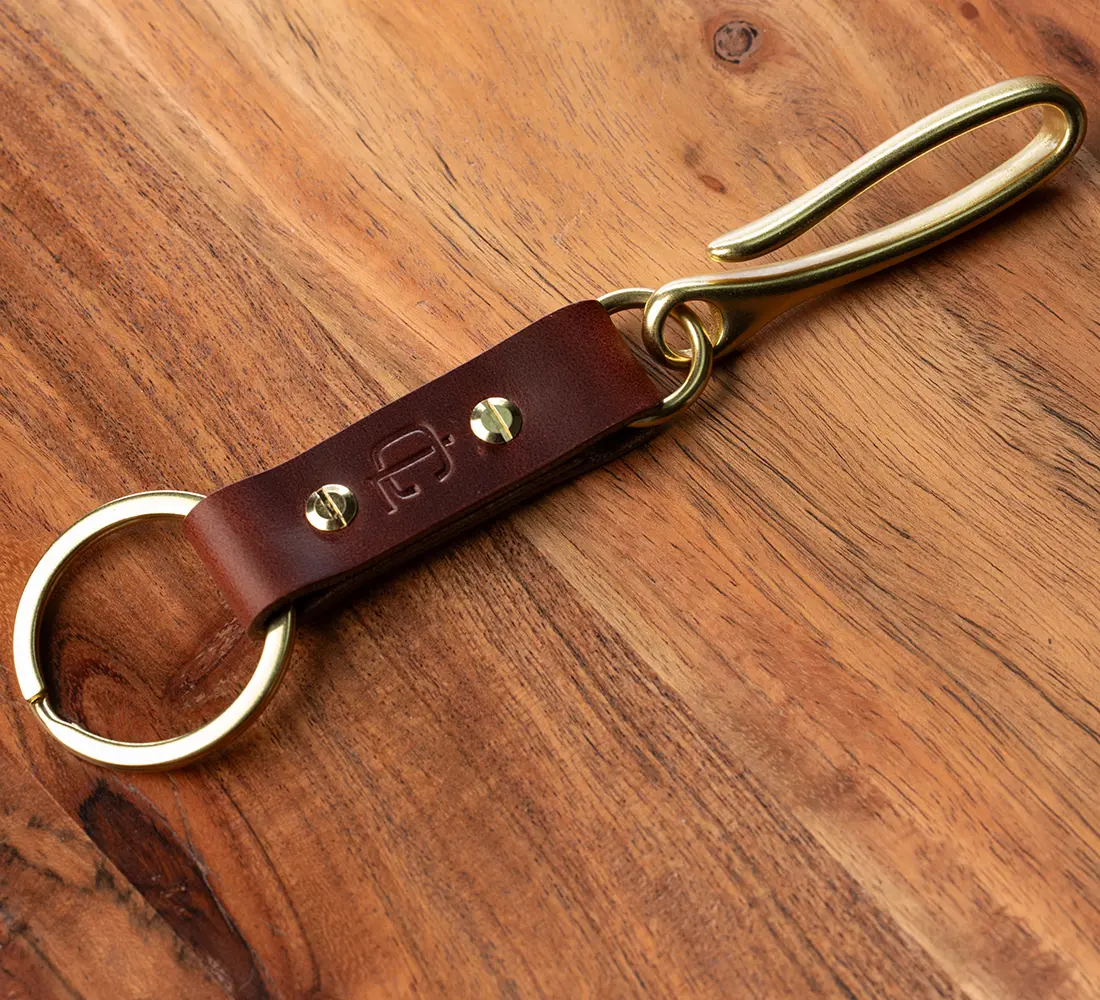 Chosen Leatherwork Leather Fishhook Key Chain, Belt Clip - Image 9