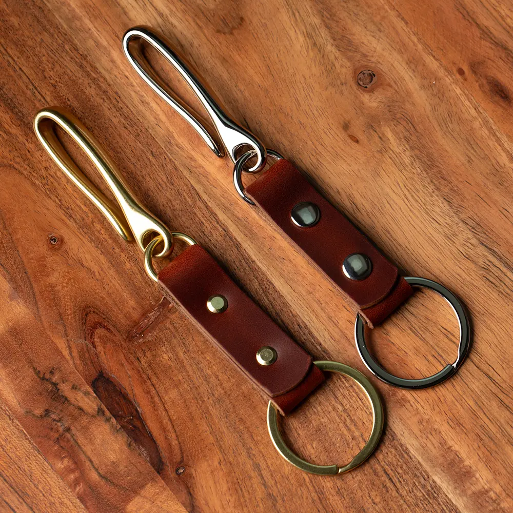 Chosen Leatherwork Leather Fishhook Key Chain, Belt Clip - Image 5