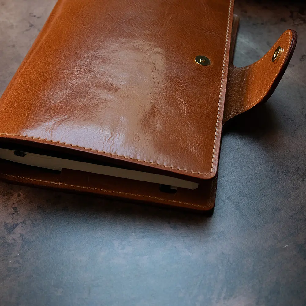 Chosen Leatherwork Signature Italian Leather Leuchtturm1917 A5 Planner Notebook Cover - Image 8