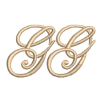 Edwardian Script (1 Inch H) - 2 Initials (First, Last) +$17.00