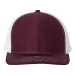 Maroon - White